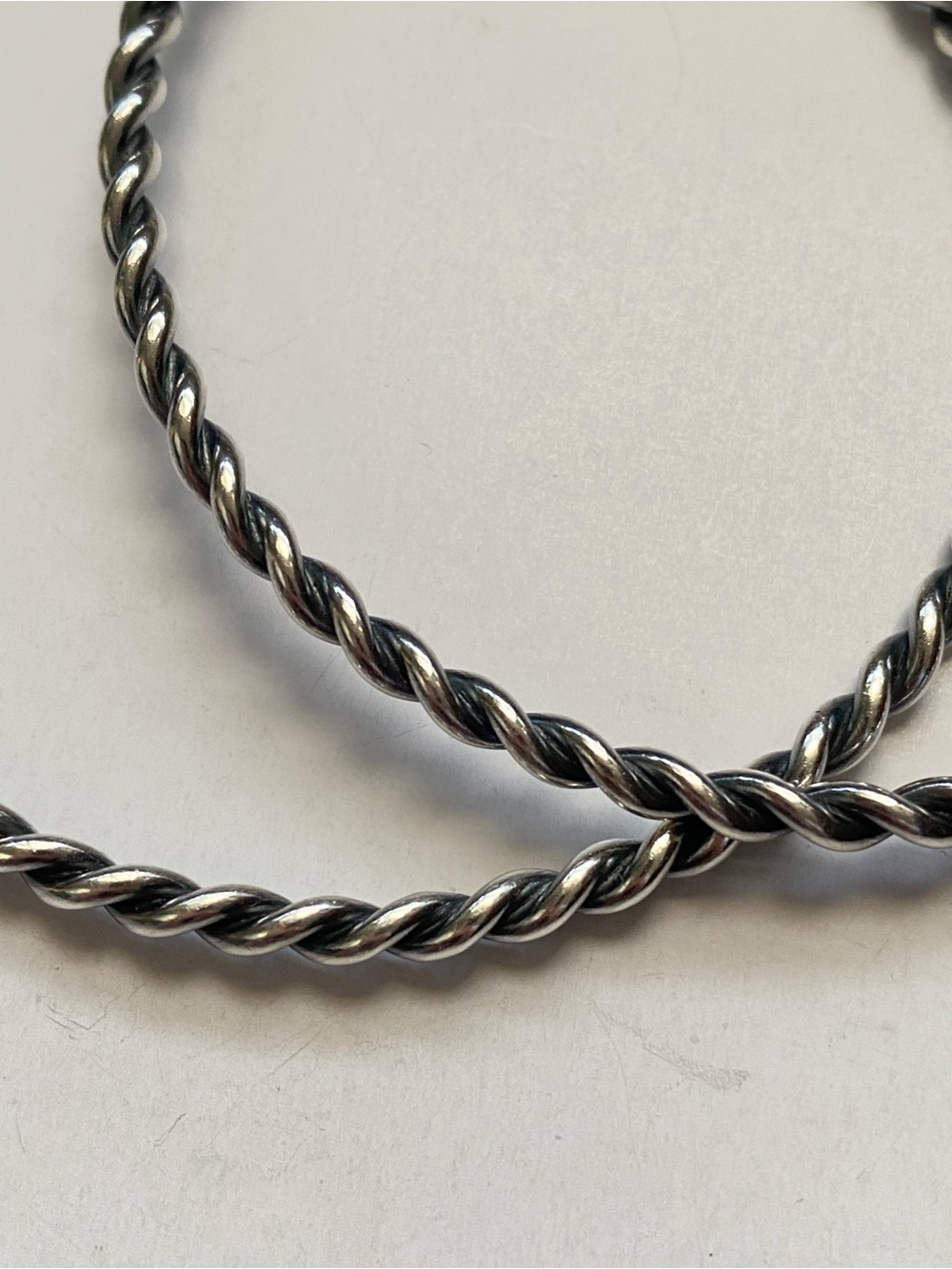 VINTAGE SOLID TWISTED ROPE DESIGN BANGLE BRACELETS